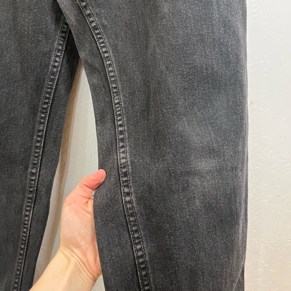 Levi’s Vintage Y2K 2000’s Black Washed 550 Relaxed Fit Tapered Leg Size 8 Med - Picture 13 of 16